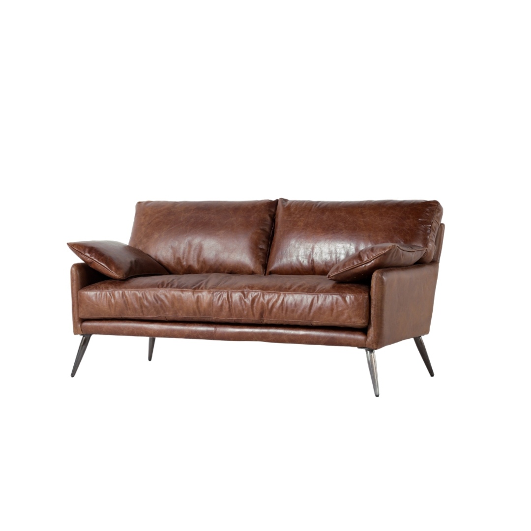 Varese 2 Seater Leather Sofa image 2